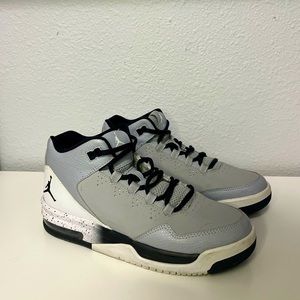Black, Grey, and White 5.5Y Jordan Flights